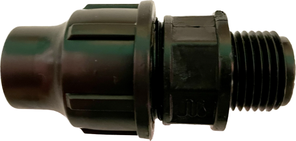 Anschlussverschraubung AG Außengewinde Schraubkupplung 16 mm (Pipes & Tropfrohre)